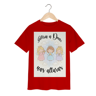 Nome do produto Camiseta Classic Infantil Glória a Deus nas Alturas – Anjinhos