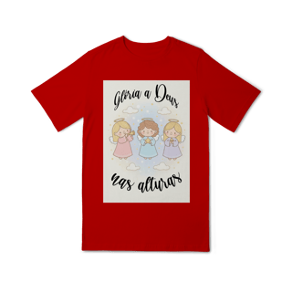 Nome do produto Camiseta Quality Juvenil Glória a Deus nas Alturas – Anjinhos (10 a 14 anos)