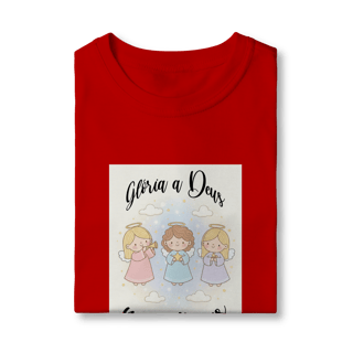 Nome do produto Camiseta Quality Infantil Glória a Deus nas Alturas – Anjinhos (2 a 8 anos)