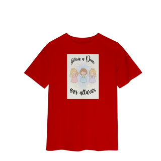 Nome do produto Camiseta Quality Infantil Glória a Deus nas Alturas – Anjinhos (2 a 8 anos)
