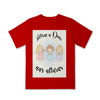 Nome do produto Camiseta Classic Infantil Glória a Deus nas Alturas – Anjinhos