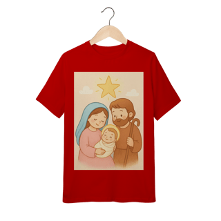 Nome do produto Camiseta Quality Juvenil – Sagrada Família (Estilo Infantil | 10 a 14 anos)