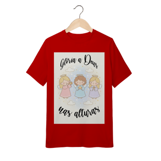 Nome do produto Camiseta Quality Juvenil Glória a Deus nas Alturas – Anjinhos (10 a 14 anos)