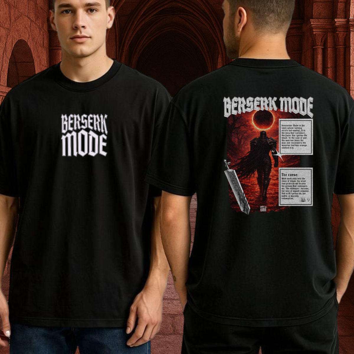 Camiseta Oversized Berserk mode