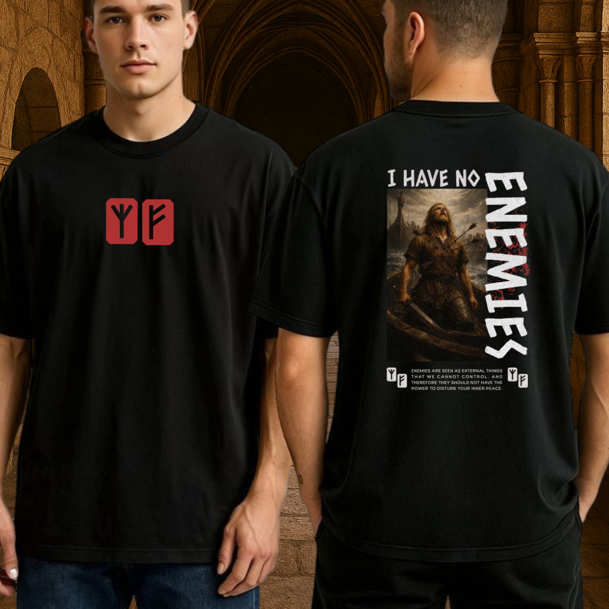 Camiseta Oversized Não tenho Inimigos