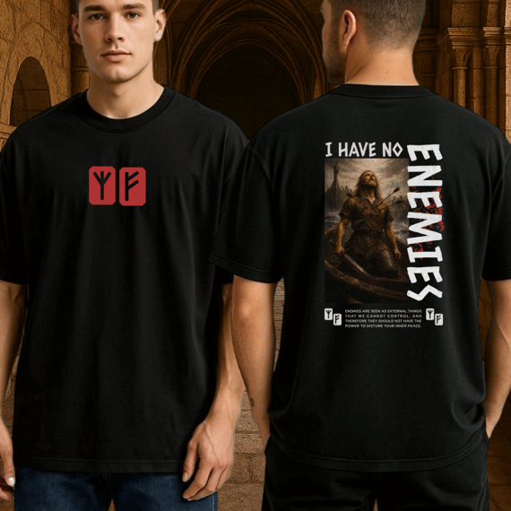 Camiseta Oversized Não tenho Inimigos