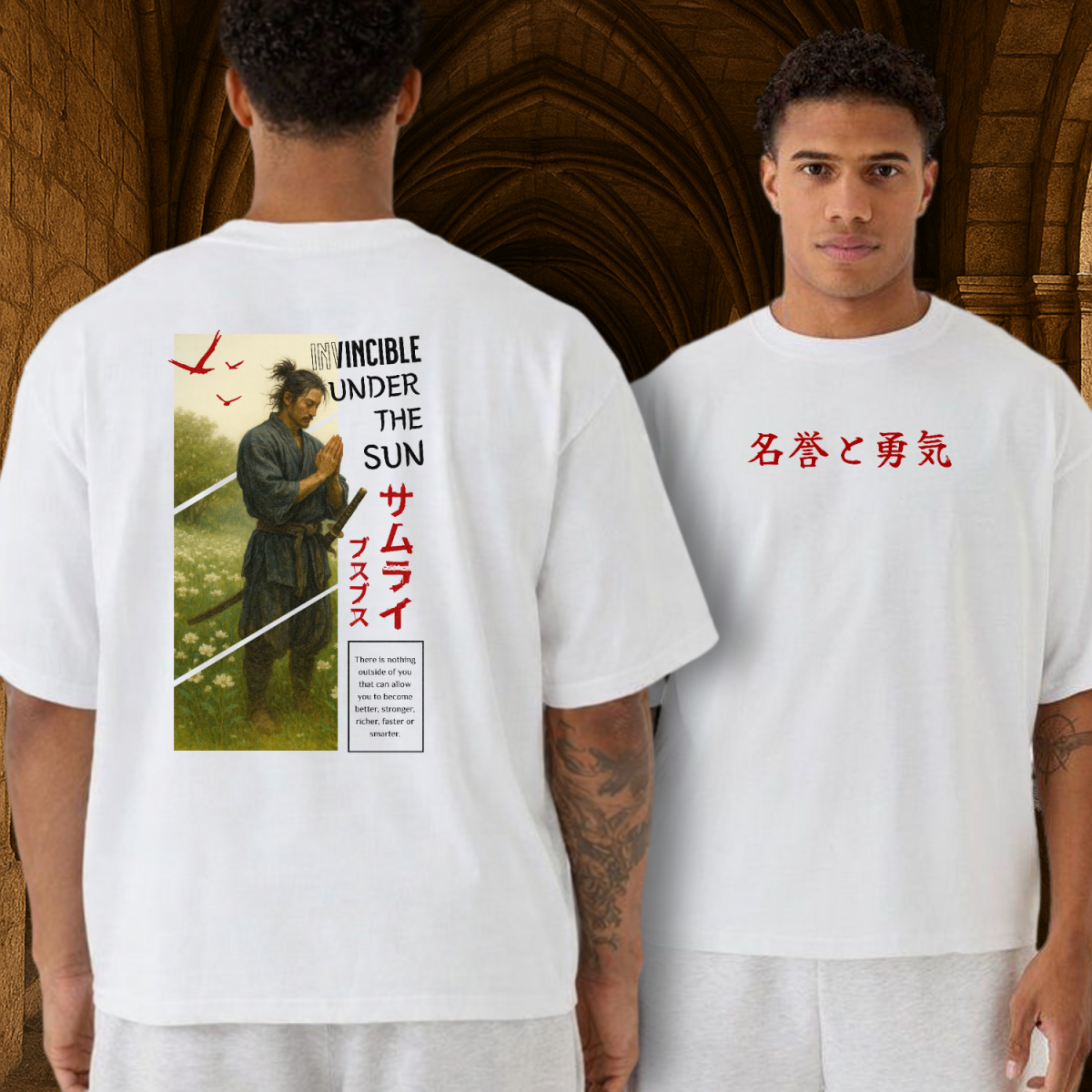 Camiseta Oversized Samurai Miyamoto Musashi
