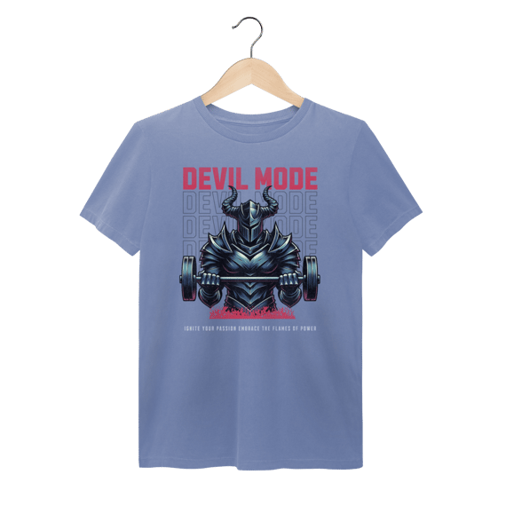 Camiseta Estonada Devil Mode - Medieval Gym