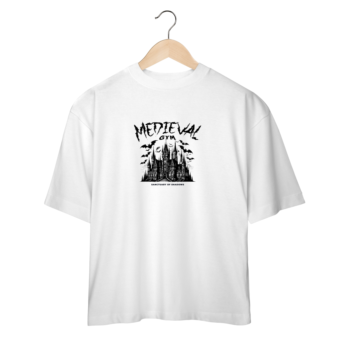 Camiseta Oversized The Iron Fortress – Medieval Gym
