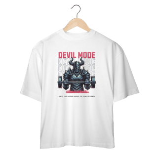 Camiseta Oversized Devil Mode - Medieval Gym