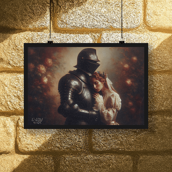 Poster romance day medieval