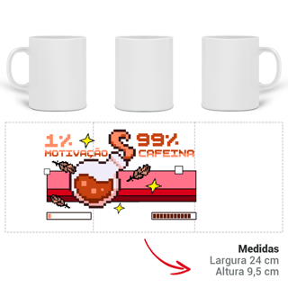 Nome do produto Caneca 99% cafeina
