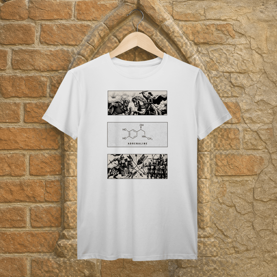 Camiseta Premium Adrenalina e Química 