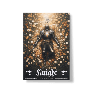 Nome do produto Poster knight field of flowers