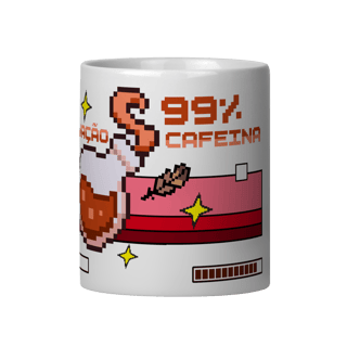 Nome do produto Caneca 99% cafeina