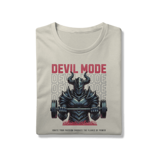 Nome do produto Camiseta Premium Devil Mode - Medieval Gym