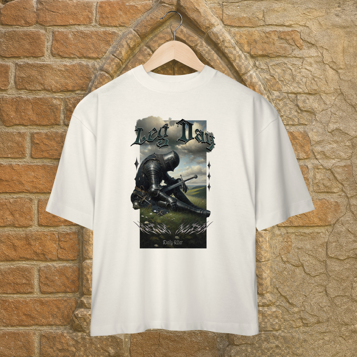 Camiseta Oversized Evil Leg Day