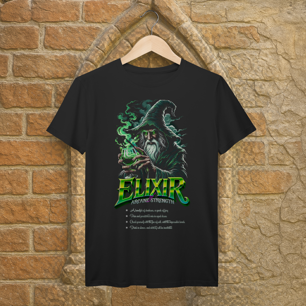 Nome do produto: Camiseta Premium Elixir do Mago