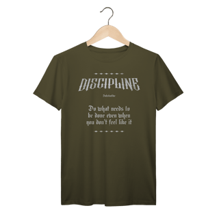 Nome do produto Camiseta Premium Discipline