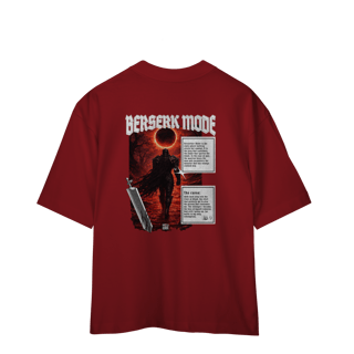 Nome do produto Camiseta Oversized Berserk mode