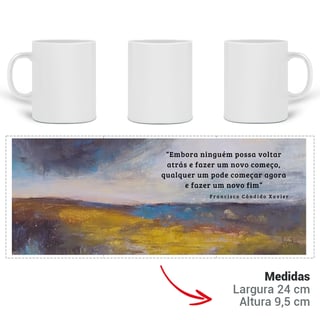 Nome do produto Caneca Recomeço – Chico Xavier