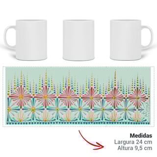 Nome do produto Caneca Jardim da Tarsila - Verde 