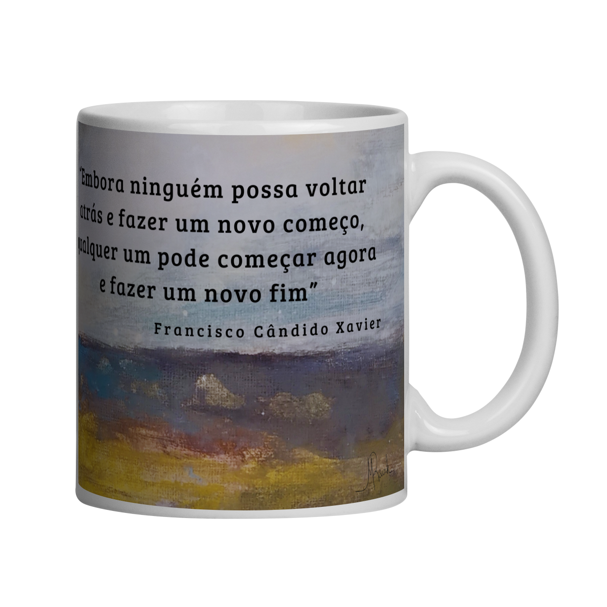 Nome do produto: Caneca Recomeço – Chico Xavier