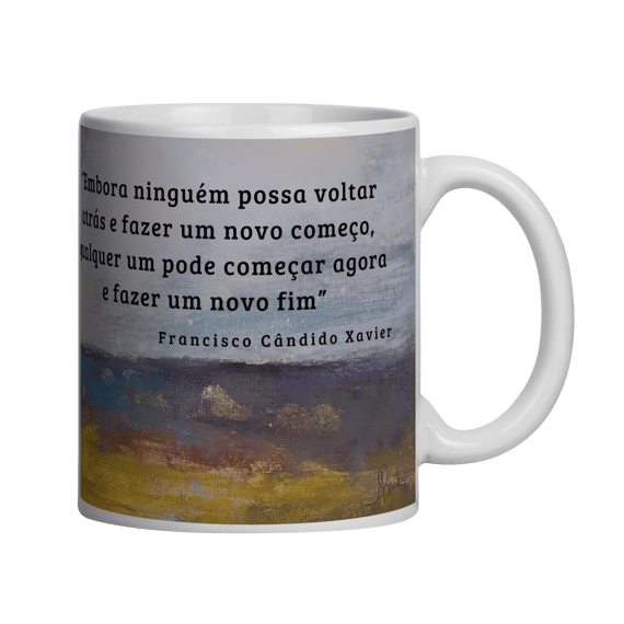 Caneca Recomeço – Chico Xavier