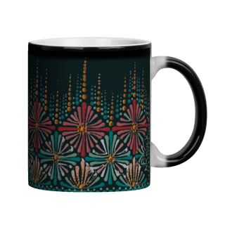 Caneca Jardim da Tarsila – Mágica (Fundo Preto)