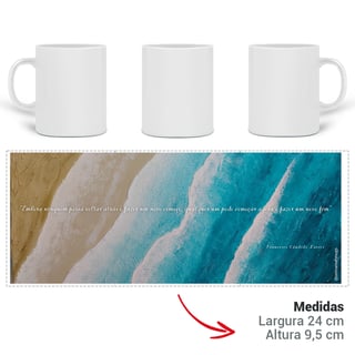 Nome do produto Caneca Horizonte Azul - Chico Xavier