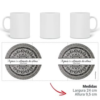 Nome do produto Caneca Mágica Prece - Allan Kardec