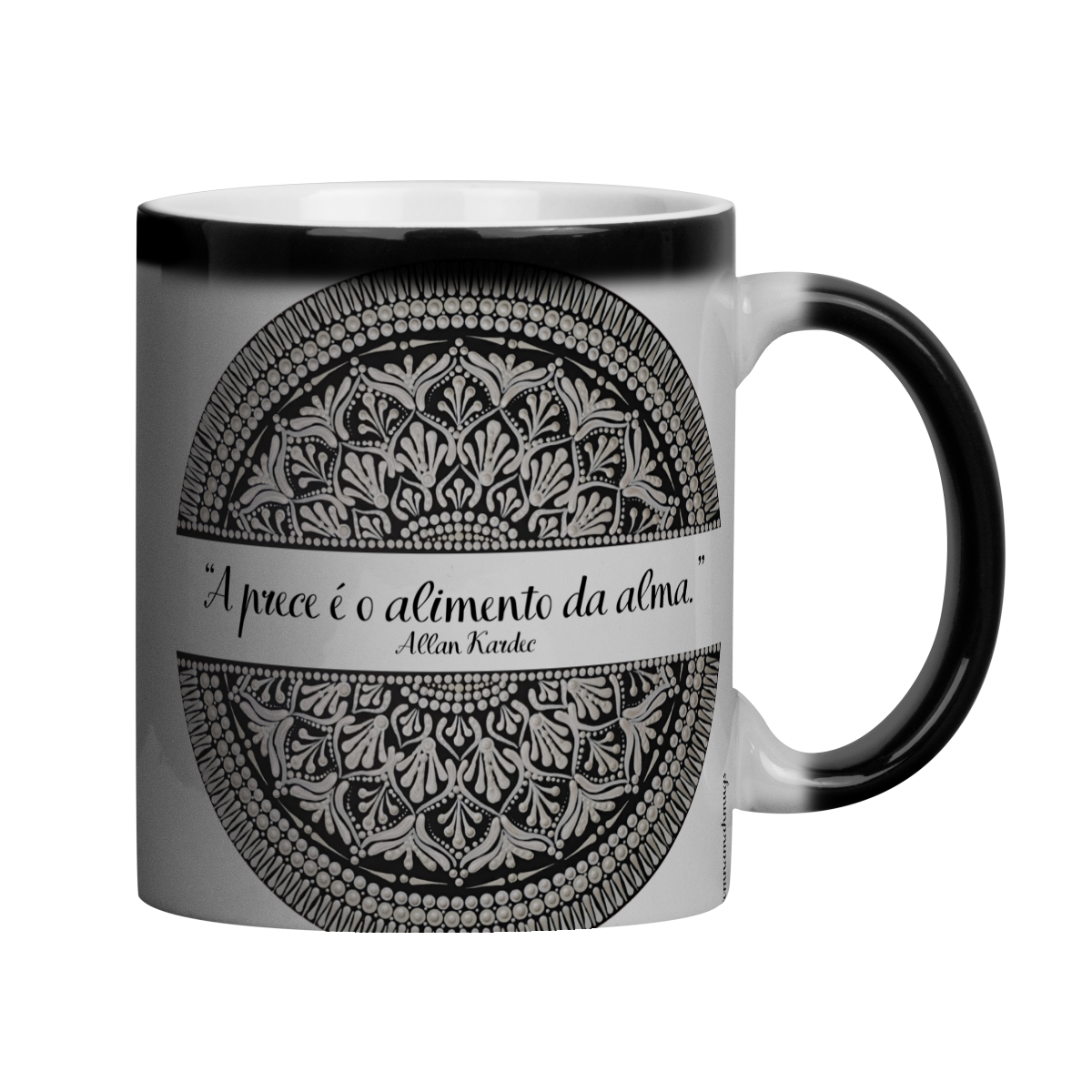 Nome do produto: Caneca Mágica Prece - Allan Kardec