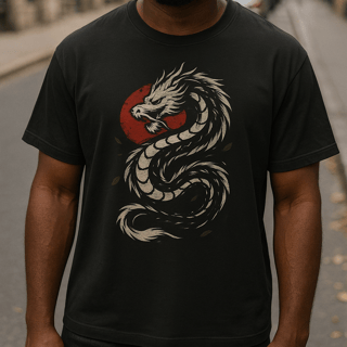 T-Shirt Prime Steps White Dragon