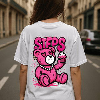 Nome do produtoOversized Steps Pink Love Bear