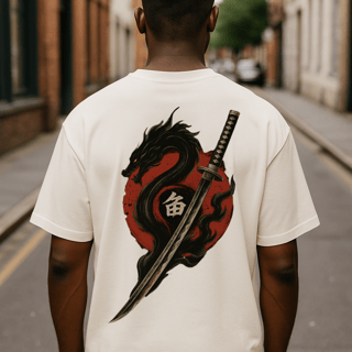 Oversized Steps Black Dragon Katana