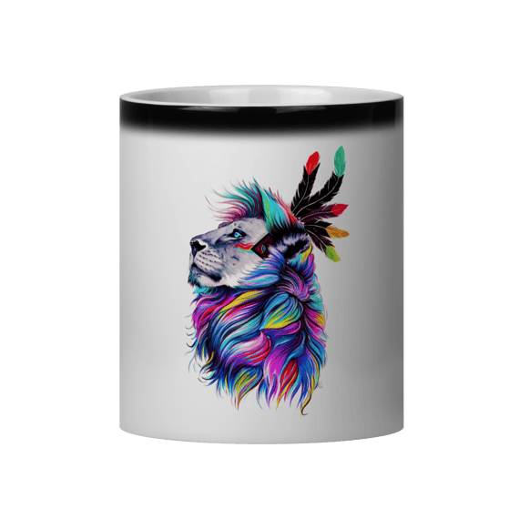 Caneca Mágica - Leão Psicodélico 