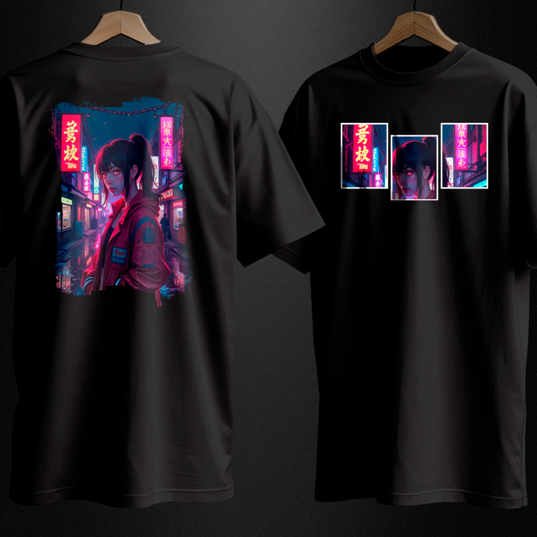 Nome do produto: Oversized - Garota Cyberpunk