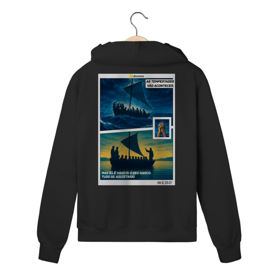 Mt 8 23-27 Moletom Ziper