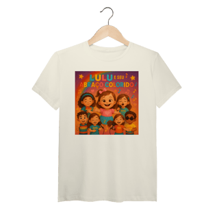 Lulu e Seu Abraço Colorido - T-Shirt Pima Oficial