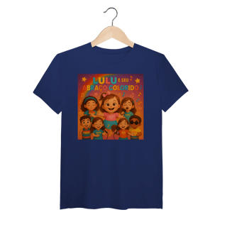 Nome do produto Lulu e Seu Abraço Colorido - T-Shirt Pima Oficial