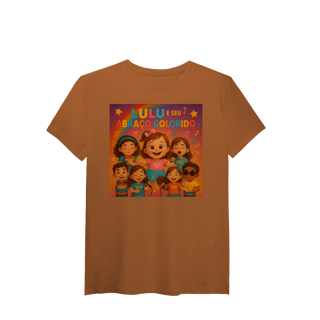 Nome do produto Lulu e Seu Abraço Colorido - T-Shirt Pima Oficial