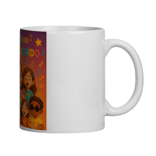 Nome do produto Lulu e Seu Abraço Colorido - Caneca Oficial