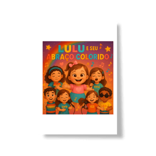 Nome do produto Lulu e Seu Abraço Colorido - Poster Retrato Oficial