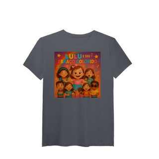 Nome do produto Lulu e Seu Abraço Colorido - T-Shirt Pima Oficial