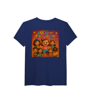 Nome do produto Lulu e Seu Abraço Colorido - T-Shirt Pima Oficial
