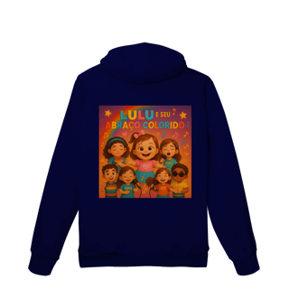Nome do produto Lulu e Seu Abraço Colorido - Moletom Prime Canguru Oficial