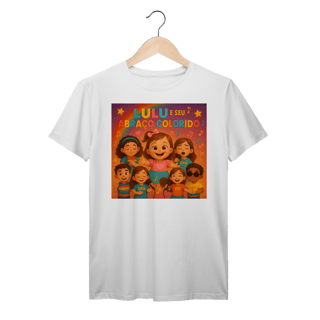 Nome do produto Lulu e Seu Abraço Colorido - T-Shirt Prime Oficial