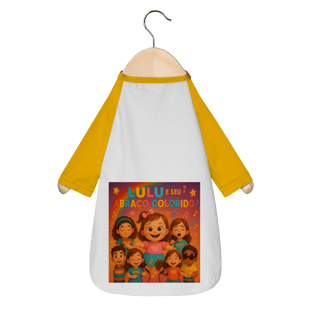 Nome do produto Lulu e Seu Abraço Colorido - Camisa Pet Dog Oficial