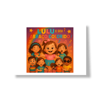 Nome do produto Lulu e Seu Abraço Colorido - Poster Paisagem Oficial