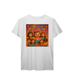 Nome do produto Lulu e Seu Abraço Colorido - T-Shirt Prime Oficial